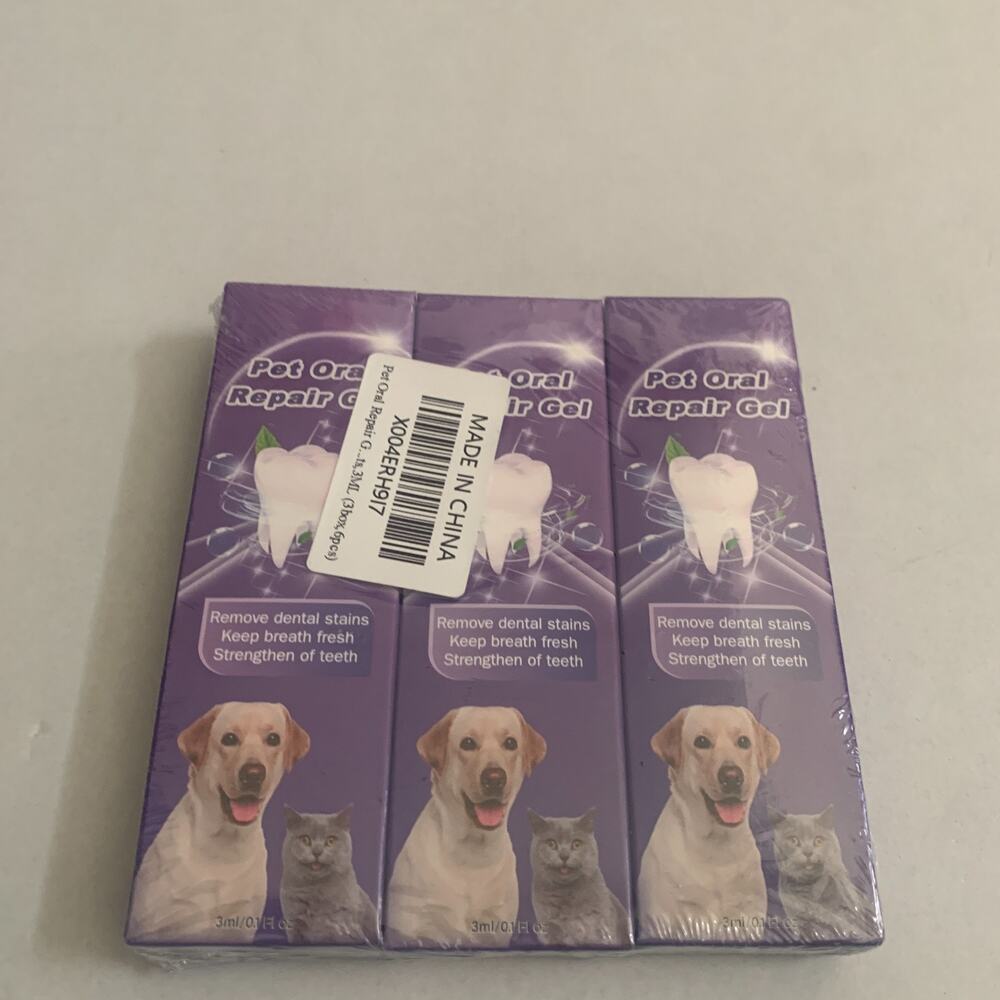 Pet Oral Repair Gel Lot Of 3 Brand New Sealed Exp 12/16/2027 Total 9ml/0.3 fl oz - Picture 8 of 8